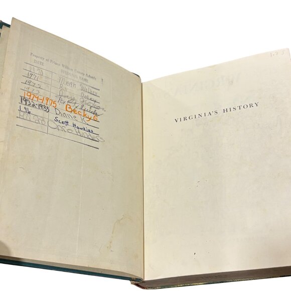 Virginia's History And Geography Hardcover Book 1957 - Picture 9 of 10